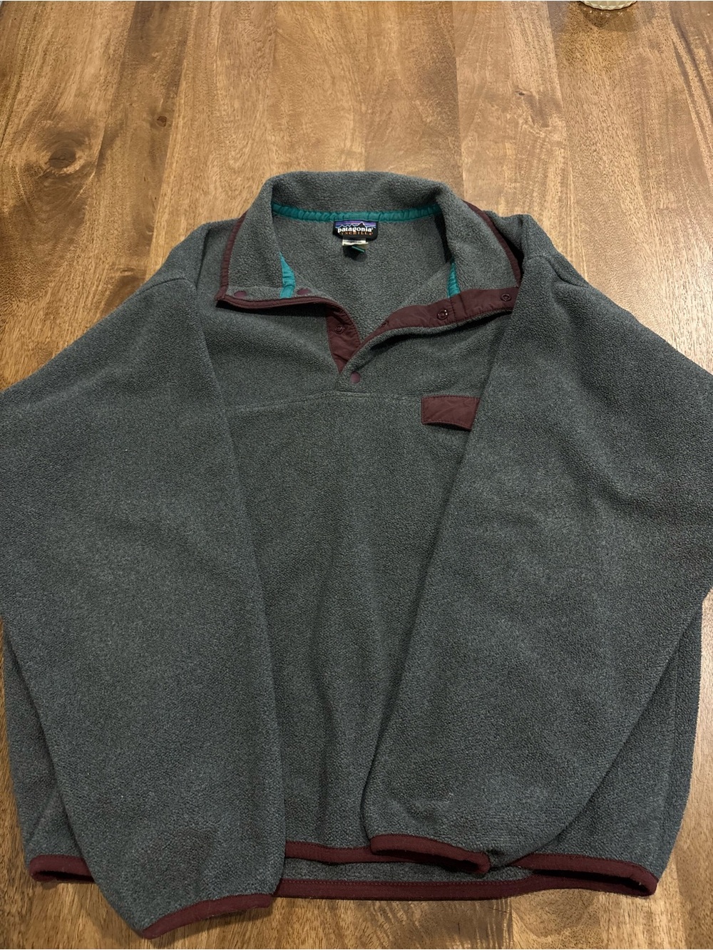 Patagonia Dark Gray Quarter-Snap Fleece Pullover